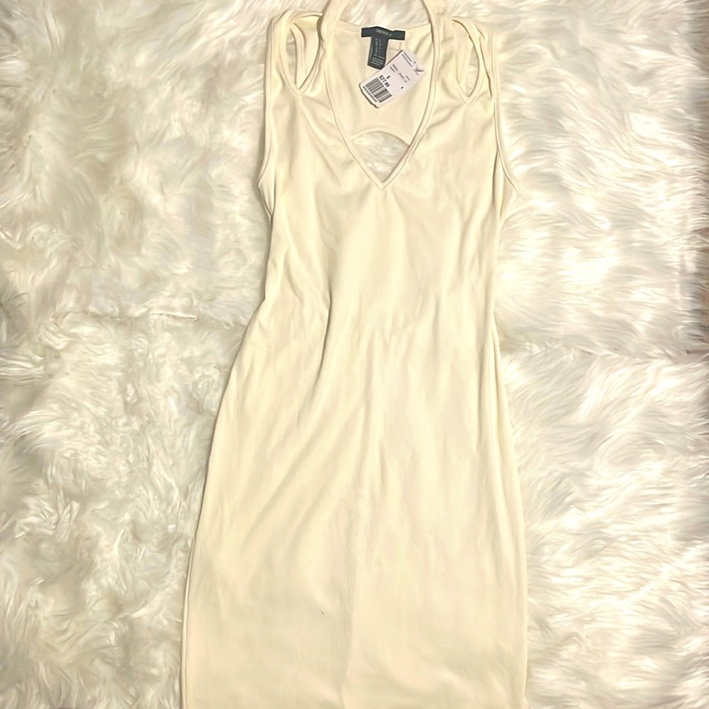 cream bodycon dress
